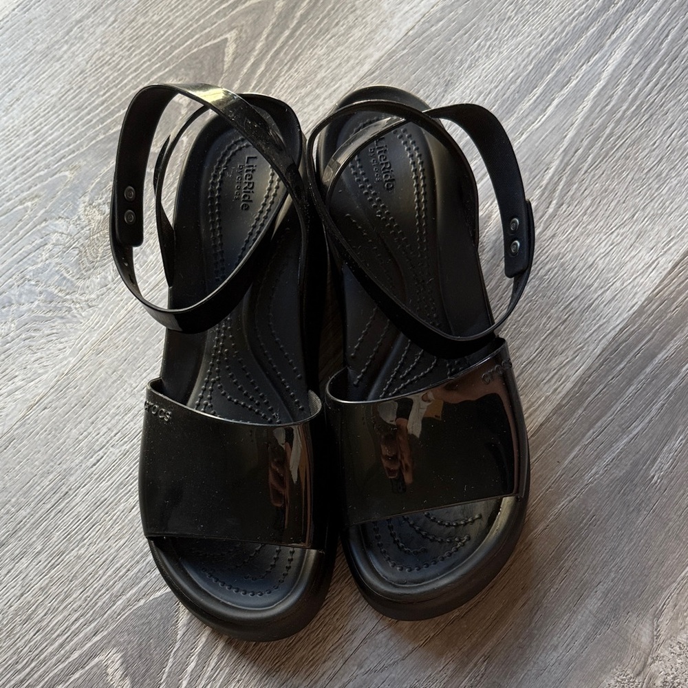 Crocs Ankle Strap Wedges